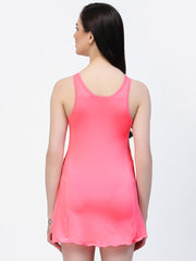 CUKOO Padded Pink Solid Swimwear