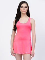 CUKOO Padded Pink Solid Swimwear