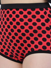 CUKOO Padded Red Polka Dot Two piece Tankini Swimwear