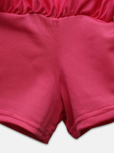 CUKOO Girls Solid Purple Printed Ruffled 2 PC Swim suit set (kids Swimsuit)