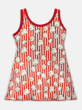 CUKOO Girls Red Popcorn Print Swimsuit (kids Swimsuit)