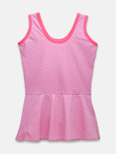 Cukoo Solid Single Piece solid  Pink kids swimsuit