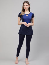 CUKOO Women Blue Nylon Swimming Dress - Cukoo 