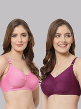 CUKOO Women Pack Of 2 Pure cotton Non Padded Everyday Bra