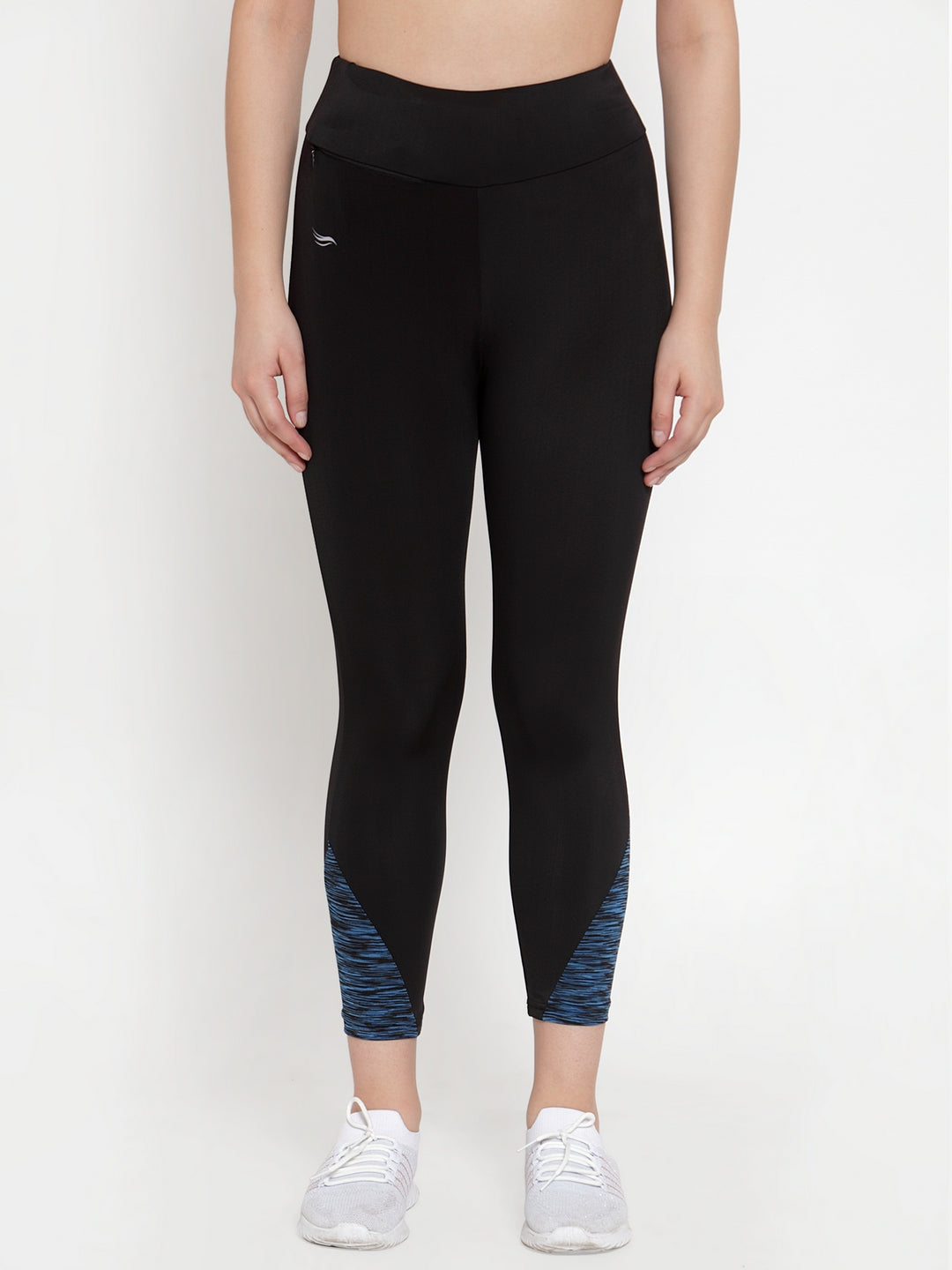 Cukoo Active Wear: Black Workout/Track Pant for Women BLUE - Cukoo 