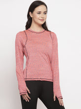 Cukoo Pink Full Sleeves Thumb-Hole T-Shirt for Women - Cukoo 