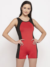 CUKOO Set of 2 Red & Black Swimsuits for women with removable pads - Cukoo 