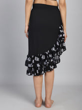 Black Ruffled cover up Sarong