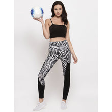 Cukoo Printed Black Workout/Gym/ Yoga Track Pant for Women - Cukoo 