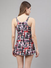 CUKOO Women Multicolour Nylon Printed Swimming Dress - Cukoo 
