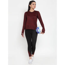 Cukoo Acitve Wear: Black Yoga Pants for Women Maroon Sides - Cukoo 
