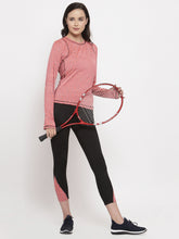 Cukoo Pink Full Sleeves Thumb-Hole T-Shirt for Women - Cukoo 