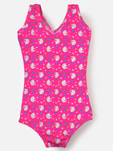 CUKOO Girls Pink Kitty Print Swimsuit (kids swimsuit)