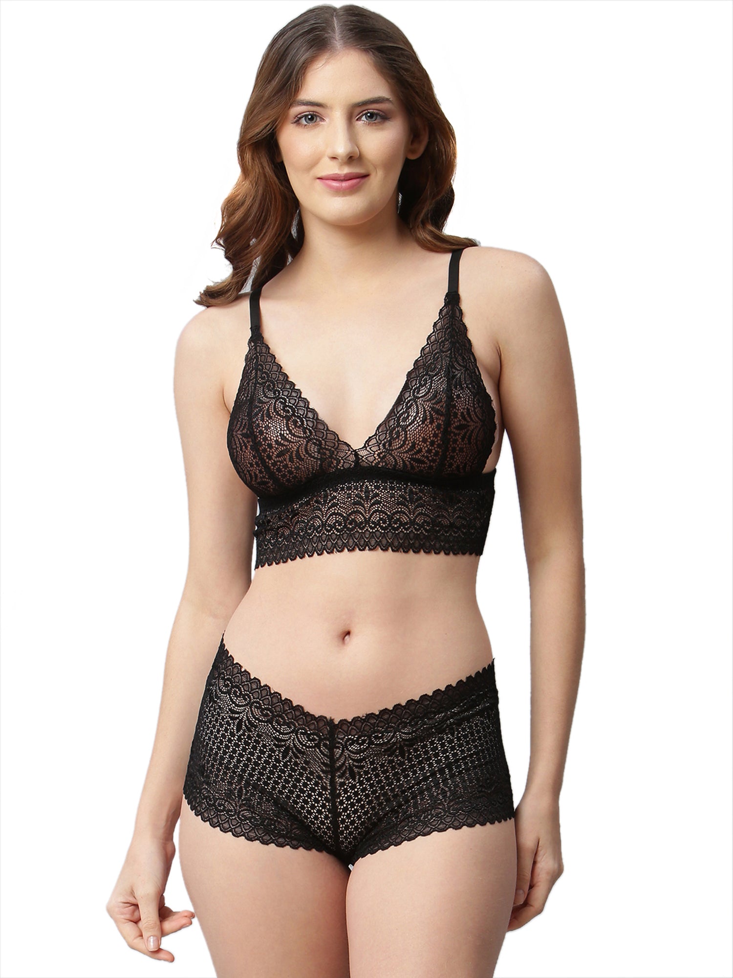 CUKOO Pack of 2 Lacy Lingerie Set