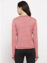 Cukoo Pink Full Sleeves Thumb-Hole T-Shirt for Women - Cukoo 