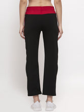 Cukoo Comfy: Black & Red All Day/Night Winter Pajama/Warm Track Pants for Women - Cukoo 