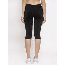 CUKOO Set of 2 Black & Blue 3/4th Tights for women - Cukoo 