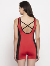 CUKOO Set of 2 Red & Black Swimsuits for women with removable pads - Cukoo 