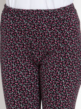 Cukoo Comfy: Black Floral Night Pyjama with Strechable Fabric for Women - Cukoo 
