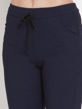 Cukoo Comfy : Blue Trouser for Women Stretchable Fabric - Cukoo 