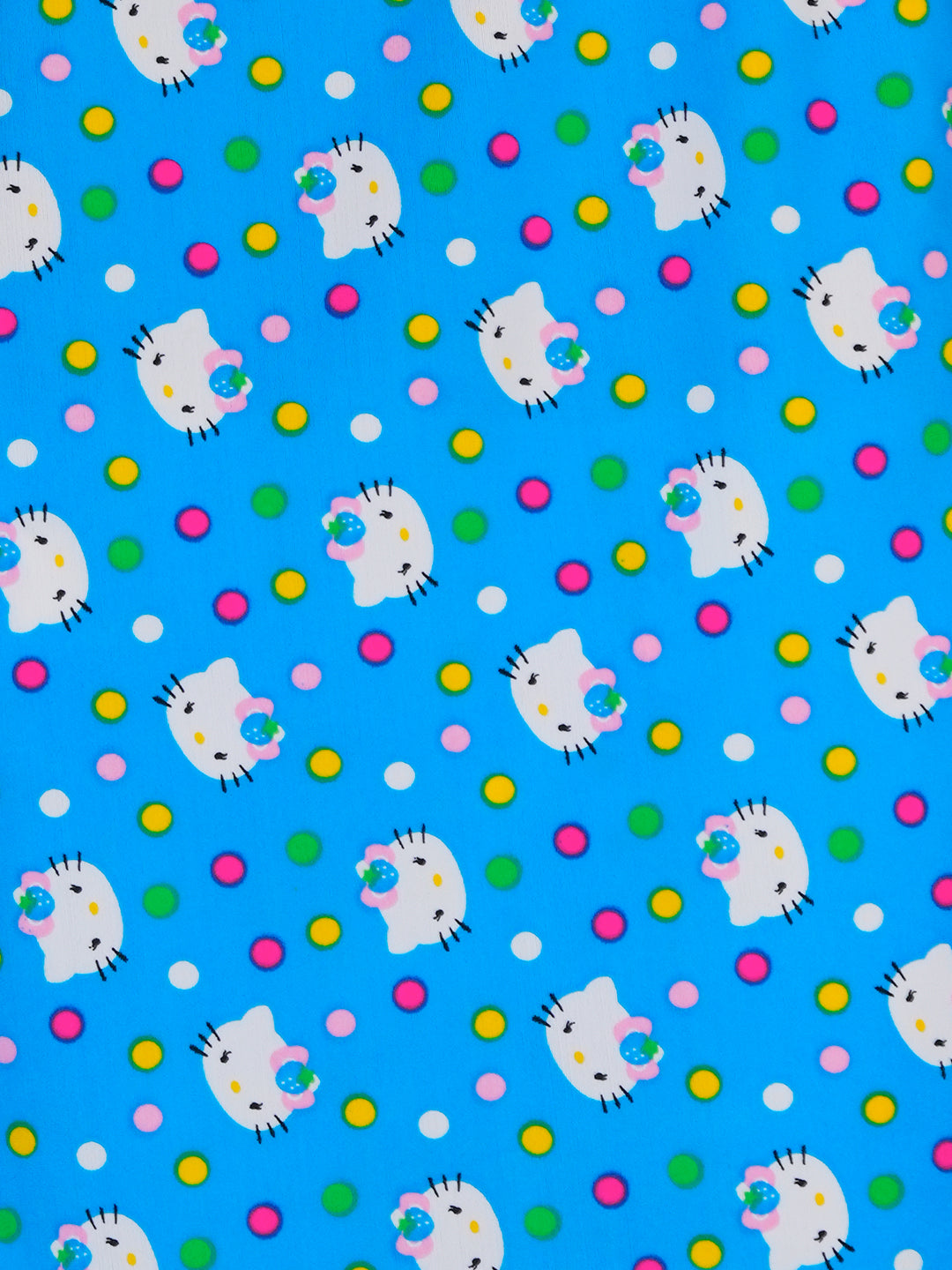 CUKOO Girls Blue Kitty Print Swimsuit (kids swimsuit)