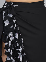 Black Ruffled cover up Sarong