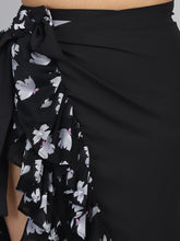 Black Ruffled cover up Sarong