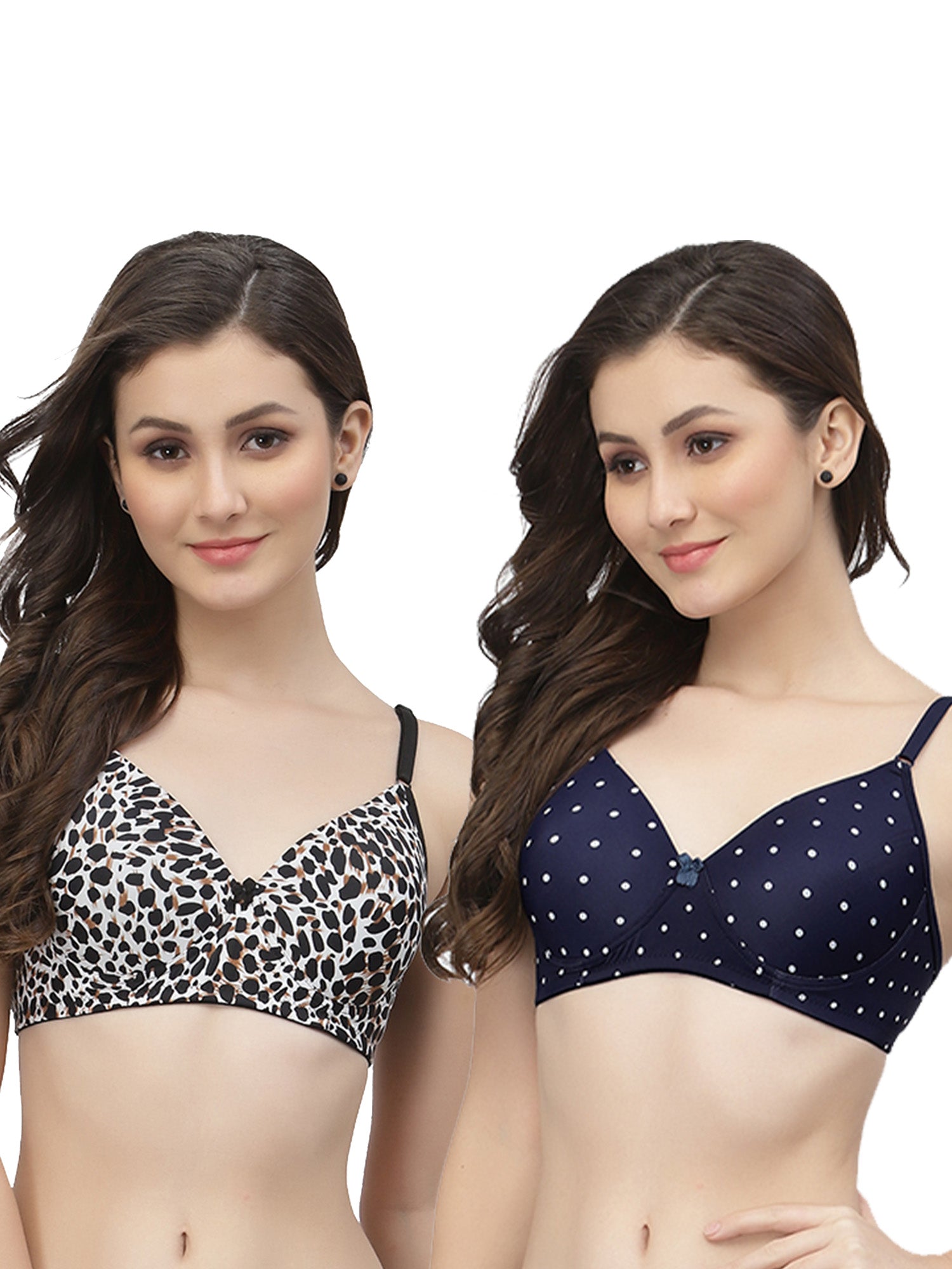 CUKOO Pack of 2 Lightly Padded Bra