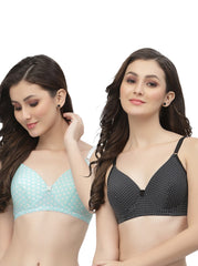 CUKOO Pack of 2 Lightly Padded Bra