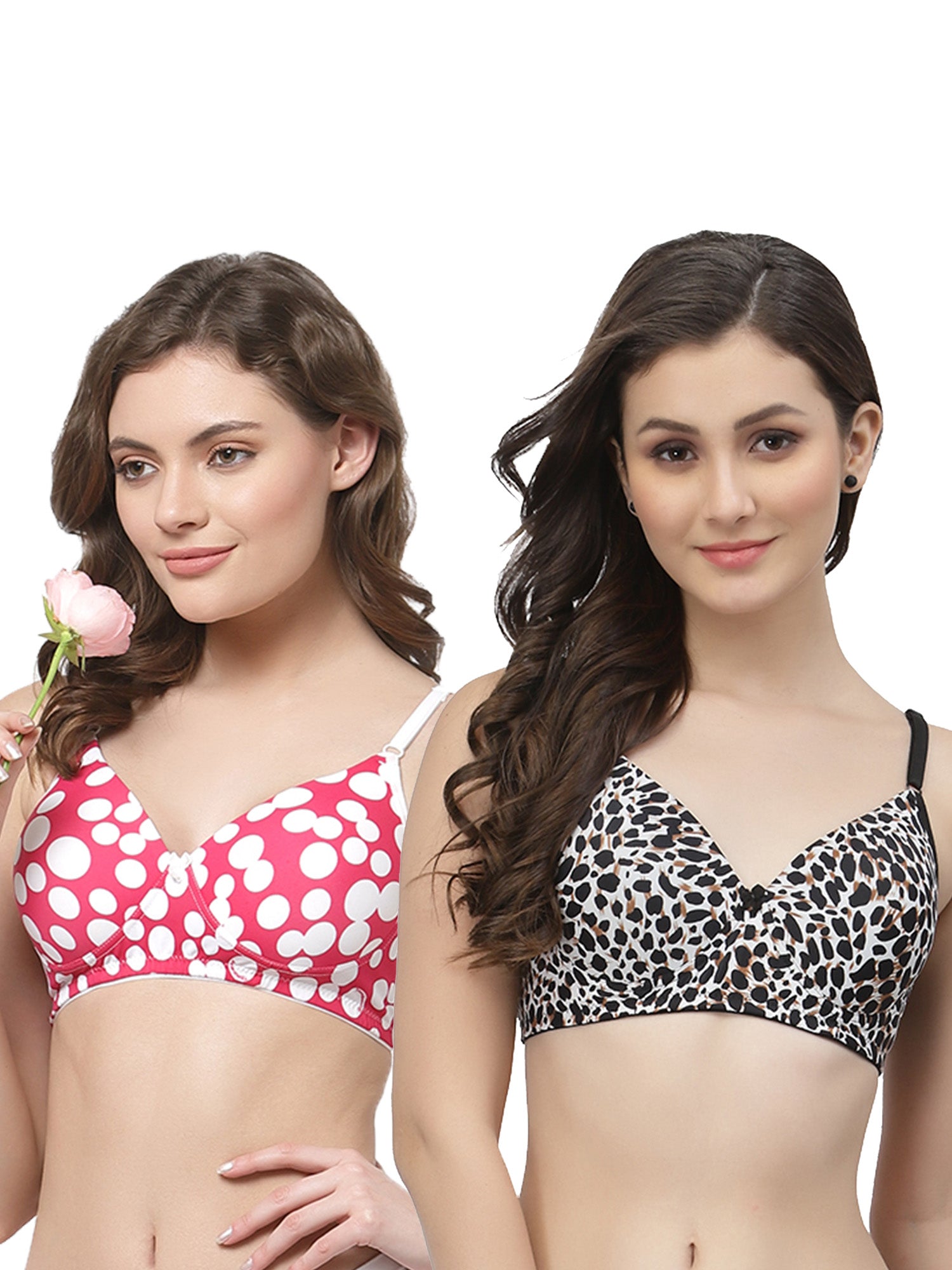 CUKOO Pack of 2 Lightly Padded Bra