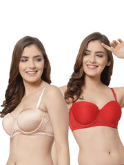 CUKOO Pack of 2 Lightly Padded Bra