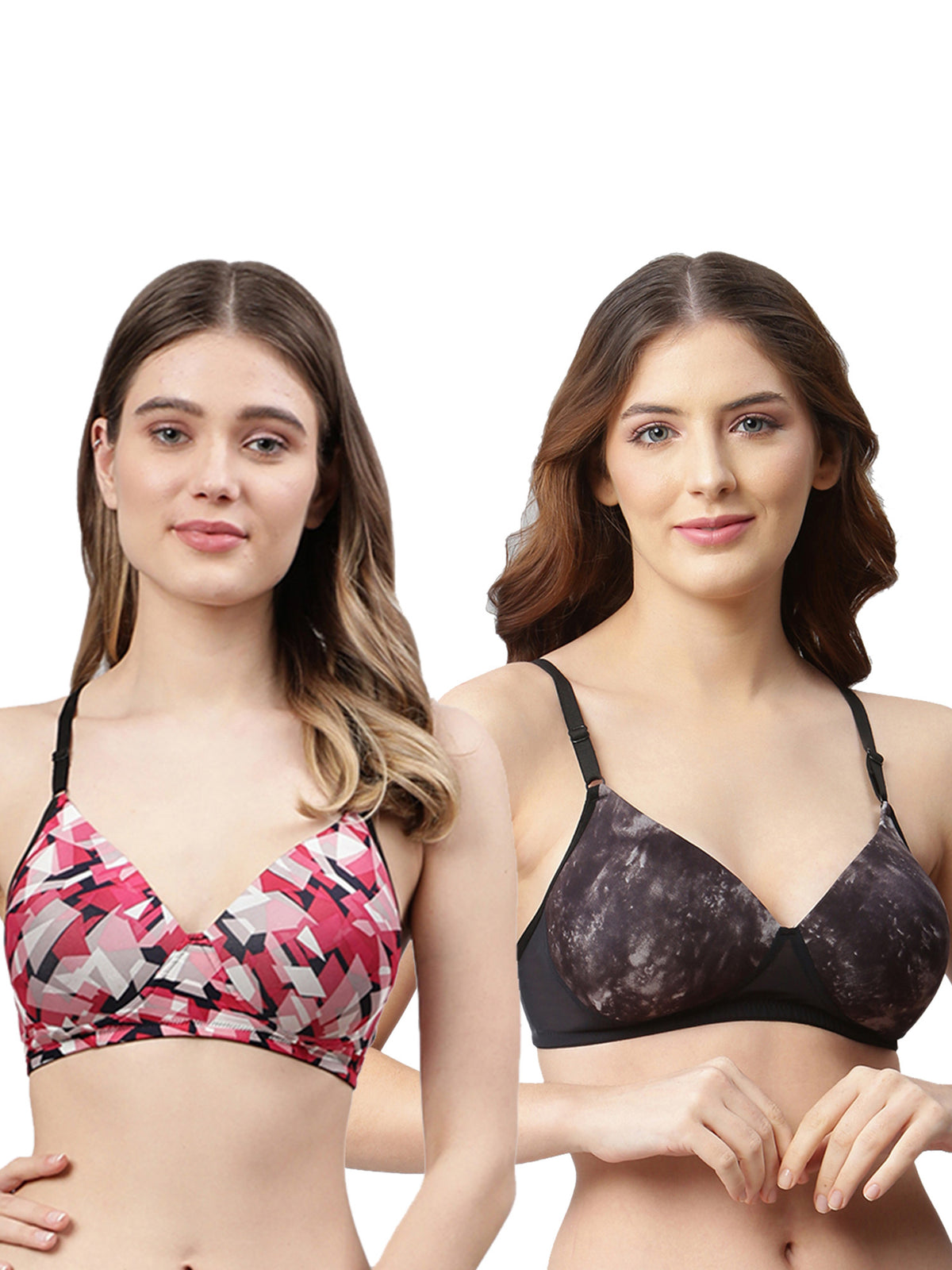 CUKOO Pack of 2 Lightly Padded Bra