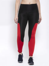 Cukoo Black Set of 2 Red & Printed Gym/ Yoga Track Pants for Women - Cukoo 