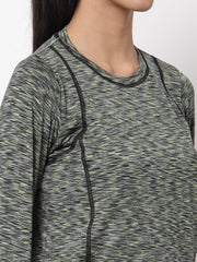 CUKOO Abstract Printed Green and Black Sports Dry Fit Track Suit - Cukoo 