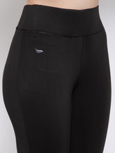 CUKOO Two piece Blue full sleeves Top and Black track pants with zip pocket Gym wear - Cukoo 