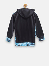 CUKOO Kids Cloudy Printed Black Jacket - Cukoo 