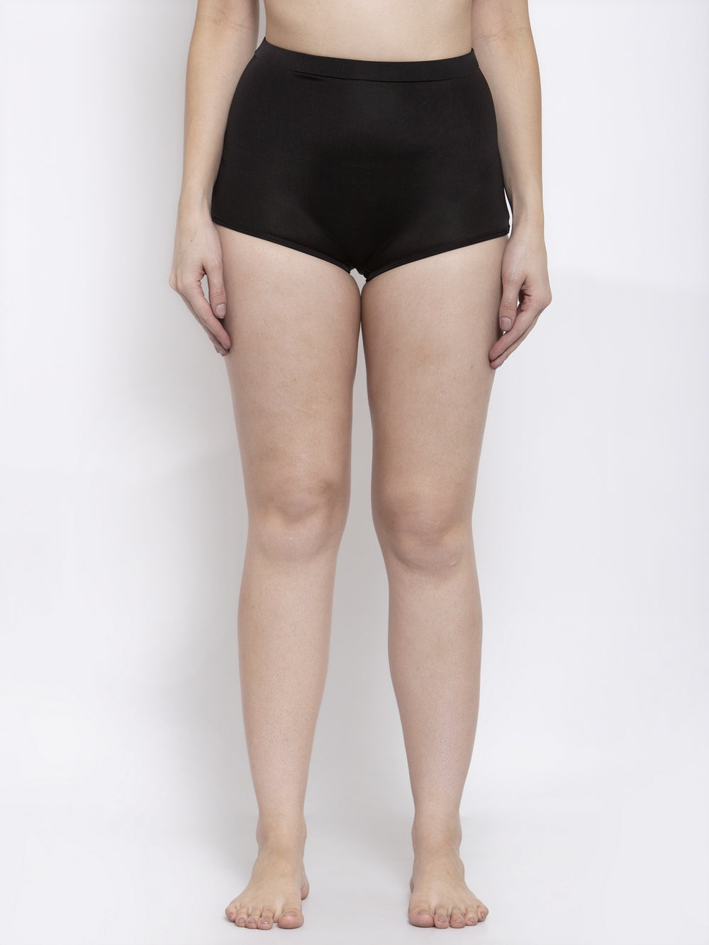 CUKOO Women Black High Waist Bikini Bottoms - Cukoo 