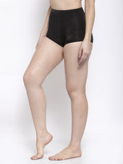 CUKOO Women Black High Waist Bikini Bottoms - Cukoo 