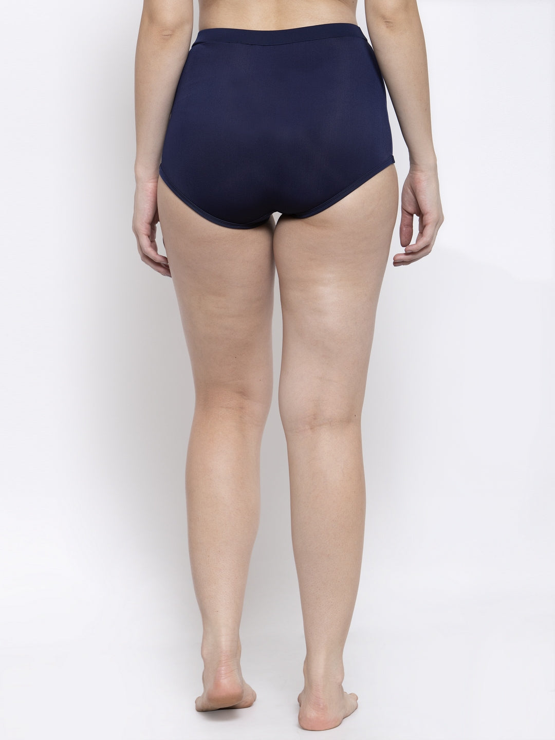 CUKOO Women Blue High Waist Bikini Bottoms - Cukoo 