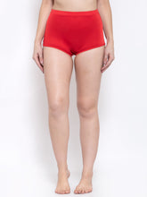 CUKOO Women Red High Waist Bikini Bottoms - Cukoo 