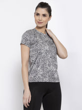 Cukoo Grey Abstract Print Quick Dry T-Shirt - Cukoo 