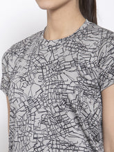 Cukoo Grey Abstract Print Quick Dry T-Shirt - Cukoo 
