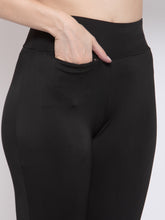 CUKOO Two piece Pink full sleeves Top and Black track pants with zip pocket Gym Wear - Cukoo 