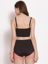 CUKOO Padded Black Knot Style Tankini Swimwear - Cukoo 