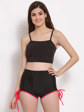 CUKOO Padded Black Knot Style Tankini Swimwear - Cukoo 