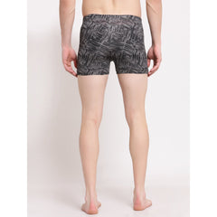 CUKOO Men Grey Abstract Printed Swim Bottom - Cukoo 