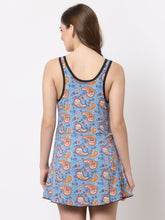 CUKOO Padded Blue Floral Printed Swimwear - Cukoo 