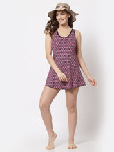 CUKOO Padded Pink Geometric Printed Swimwear - Cukoo 
