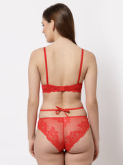 CUKOO Lacy Red Lingerie Set - Cukoo 