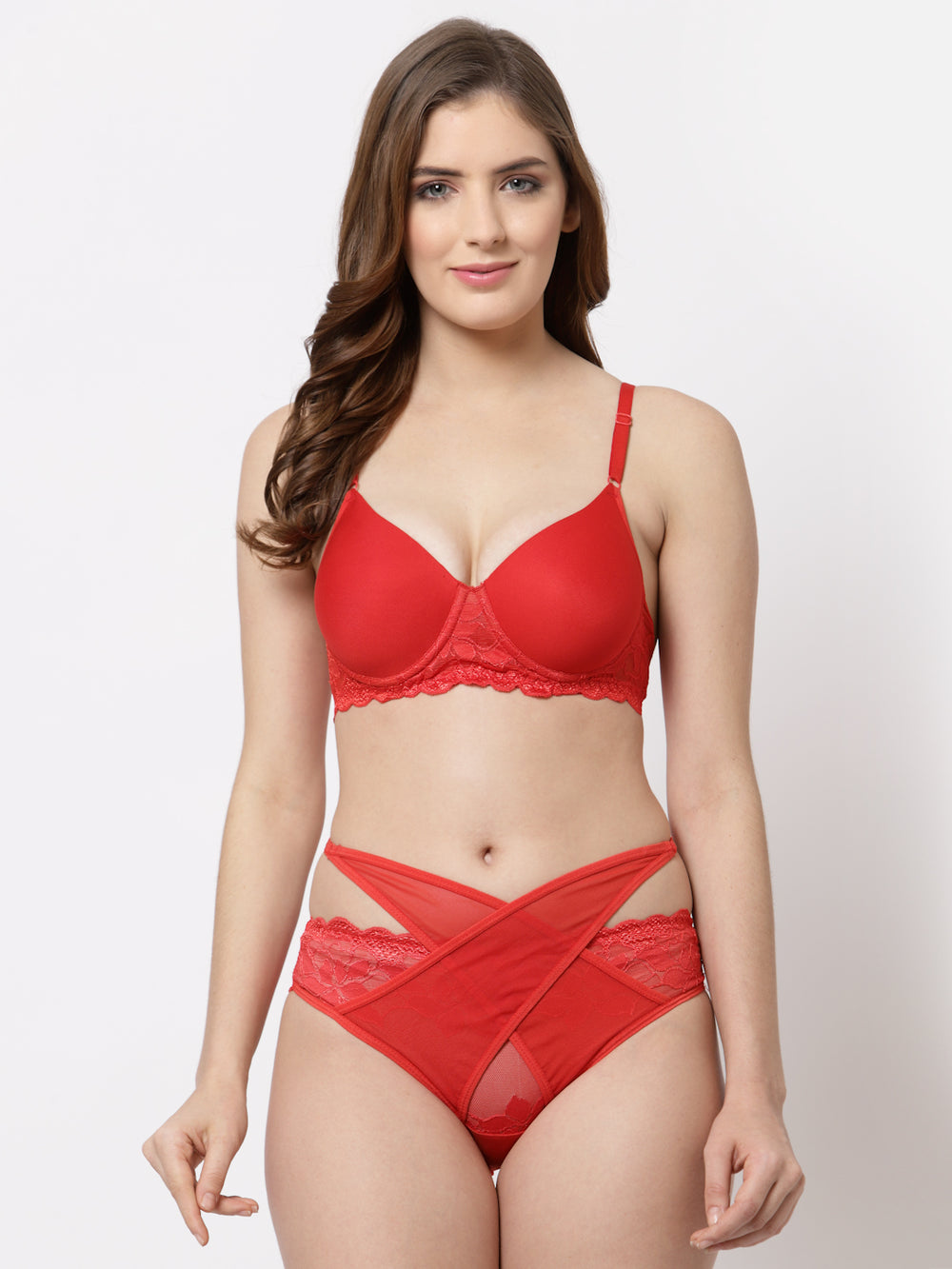 CUKOO Lacy Red Lingerie Set - Cukoo 